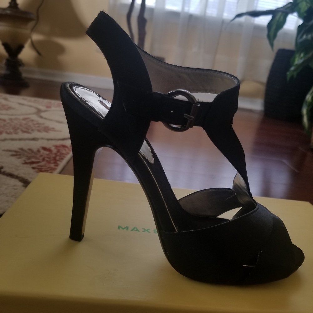 Satin Platform Sandal Heels